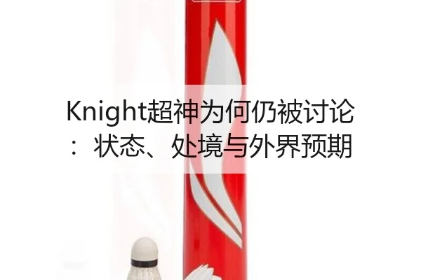 Knight超神为何仍被讨论：状态、处境与外界预期